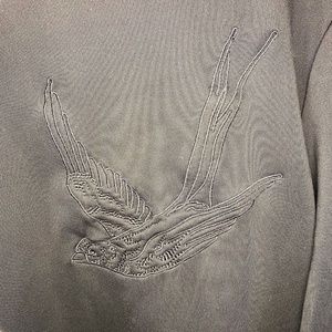 2MEN - Black Bird Crewneck Sweater